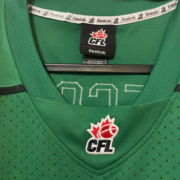 Saskatchewan Roughriders CFL Dressler Jersey #7 Genuine Reebok Football XL - Picture 2 of 12